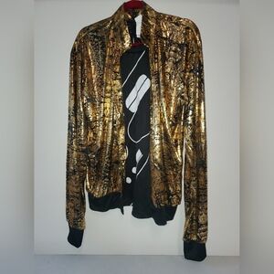 LMFAO Shuffle Bot GoldJacket/Black Shirt Partial Costume Standard Size By Rubies